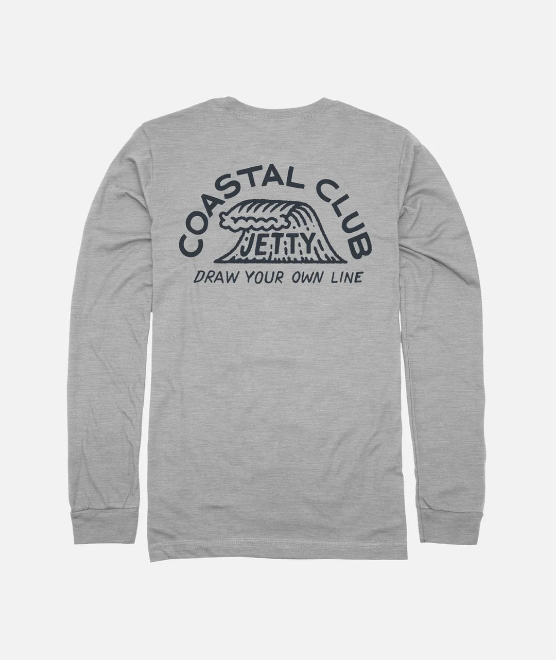 Jetty Coastal Club Long Sleeve - Athletic Heather 1