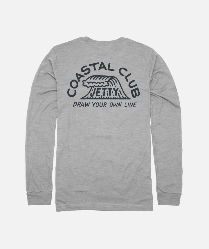 Jetty Coastal Club Long Sleeve - Athletic Heather 1