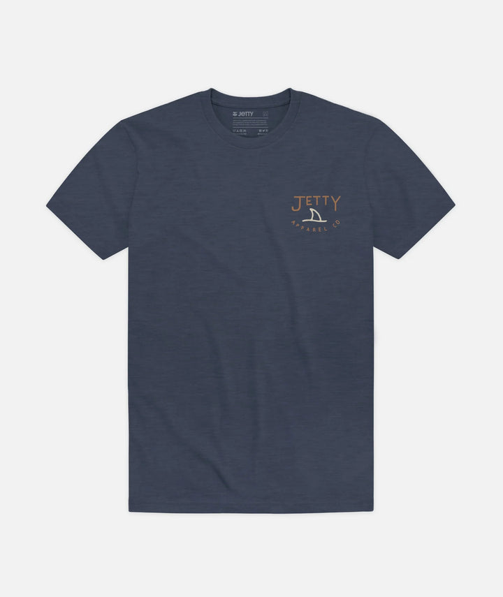 Jetty Men’s Blood Sweat & Beers Tee - Navy 1