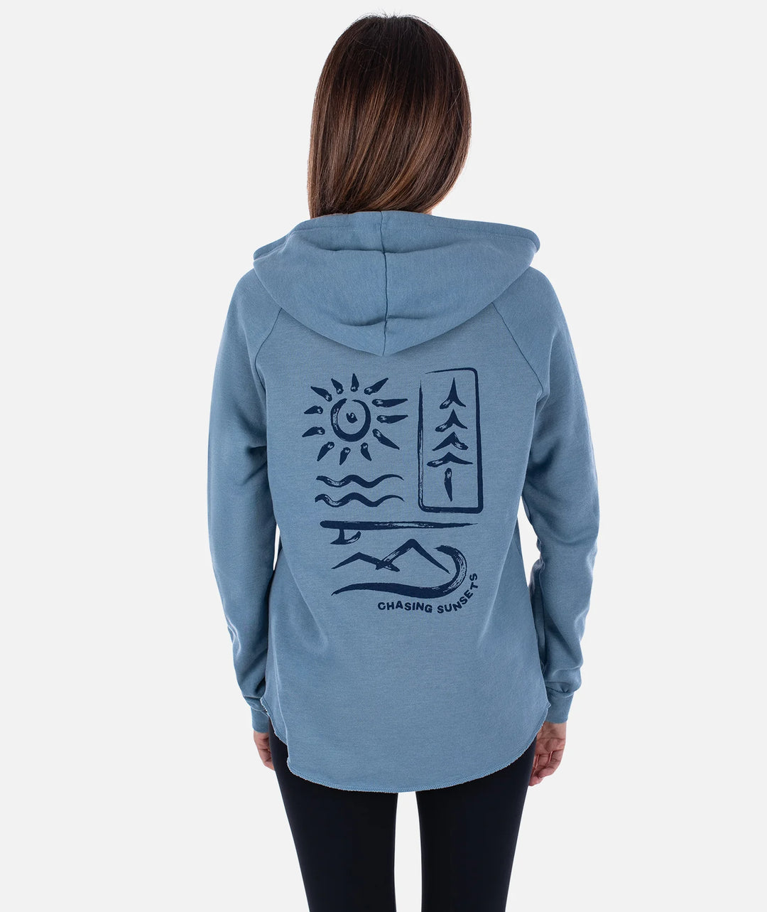 Jetty Women’s Sunsets Hoodie - Blue 1