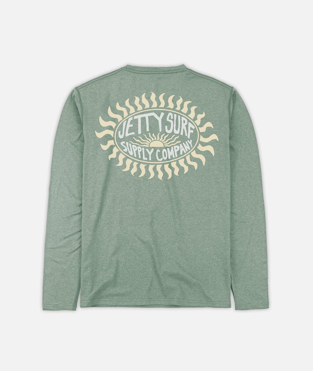 Jetty Men’s Hydra UV Long Sleeve Crewneck - Sage Green 1
