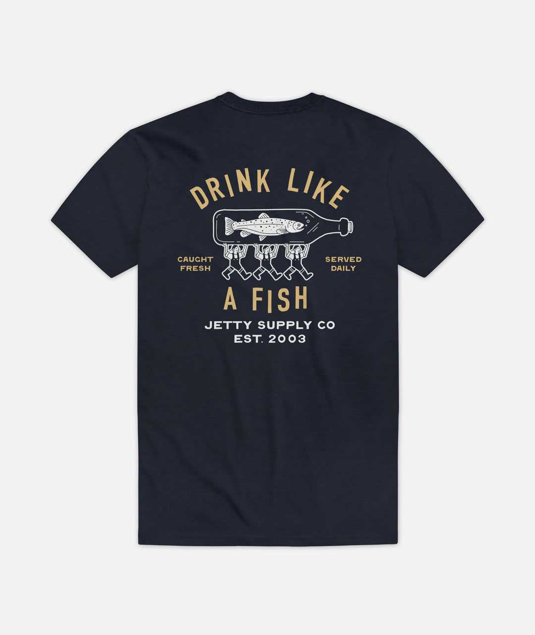 Jetty Men’s Bottle Service Tee - Navy