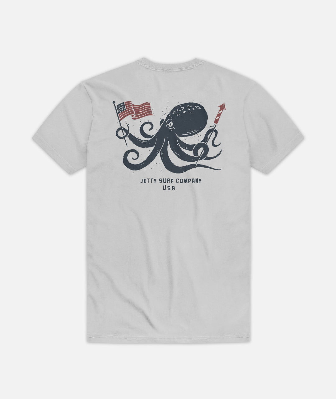 Jetty Men’s Patriot Tee - Silver