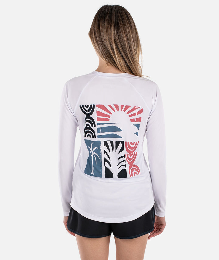 Jetty Women’s Retreat UV Long Sleeve - White