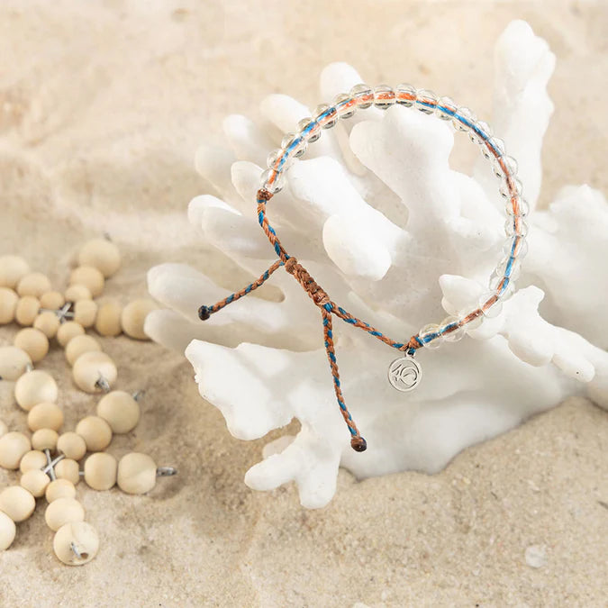 4Ocean Luxe Classic Beaded Bracelet - Copper/Teal 1