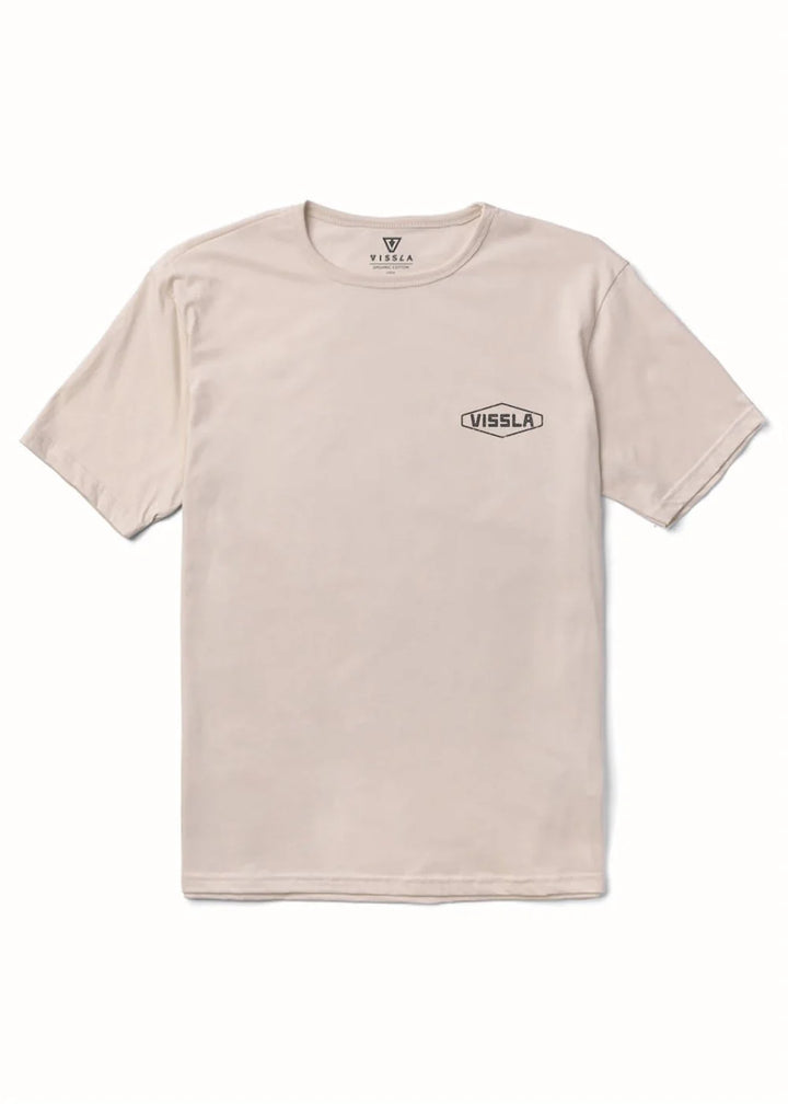 Vissla Men’s Spectrum Organic Tee - Bone 1
