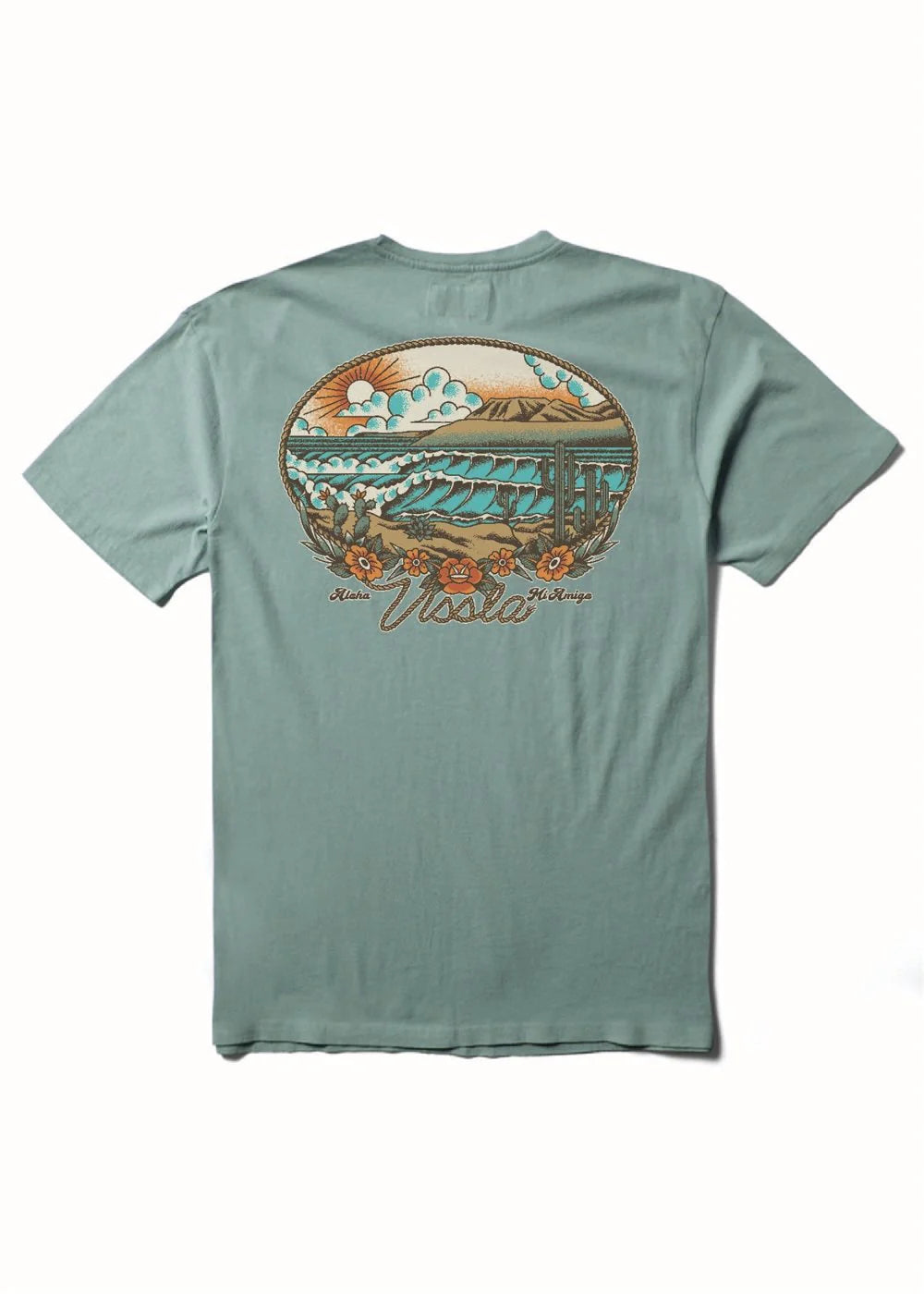 Vissla Men's Baja West Pocket Tee - Sea Green 