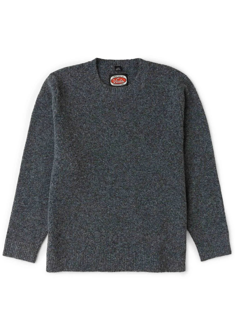 Vissla Men’s Presley Crew Neck Eco Sweater - Black Heather 