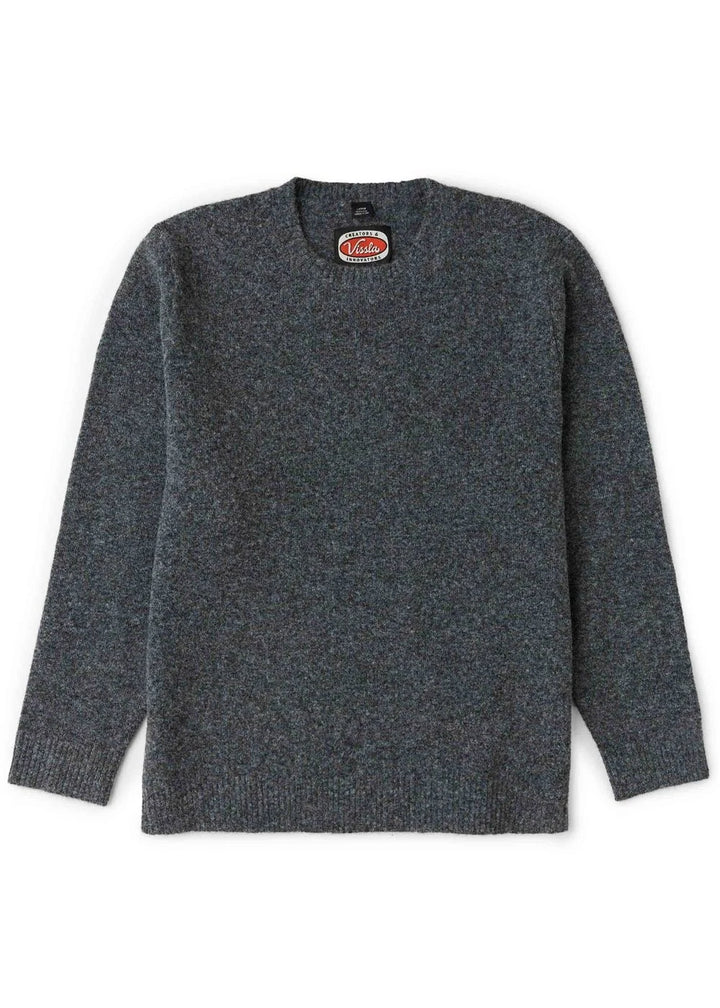 Vissla Men’s Presley Crew Neck Eco Sweater - Black Heather 