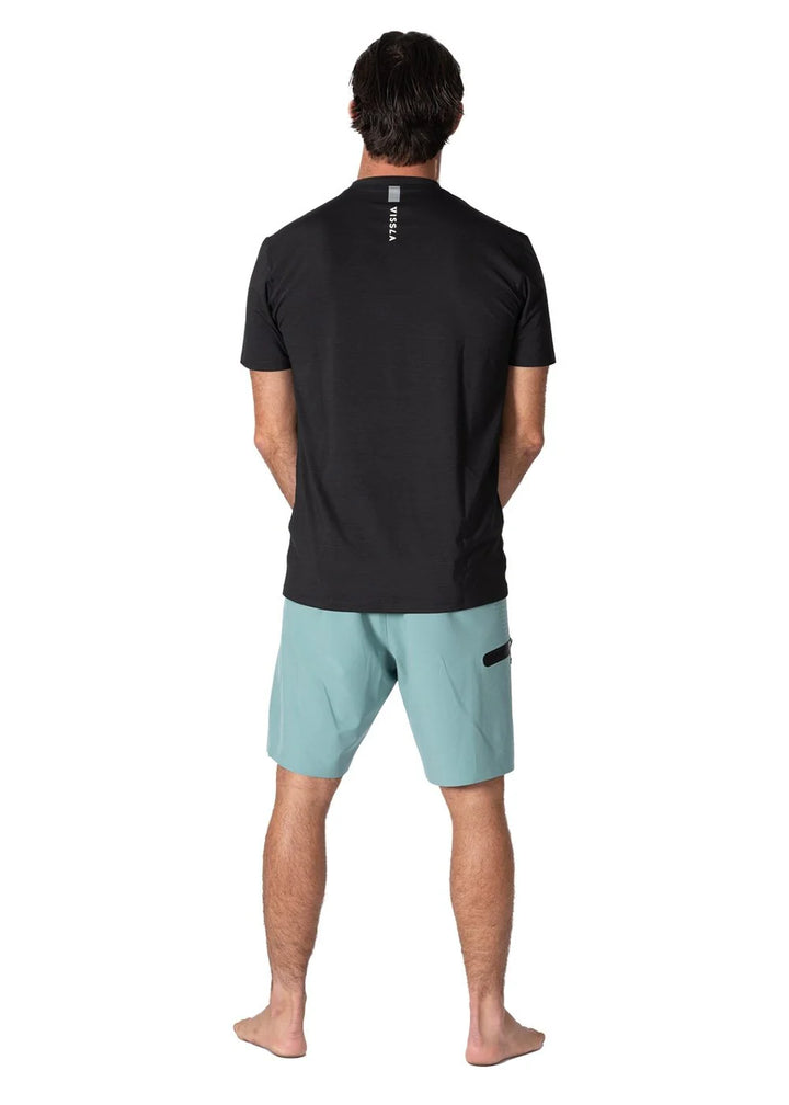 Vissla Men’s Twisted Eco Sun Shirt - Black 1