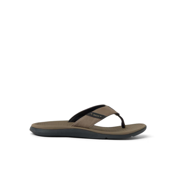 Reef Mens Santa Ana Sandal Tobacco Black Side Profile
