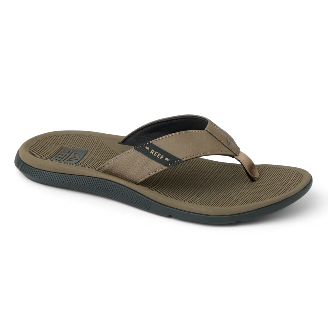 Reef Mens Santa Ana Sandal Tobacco Black Primary Product View