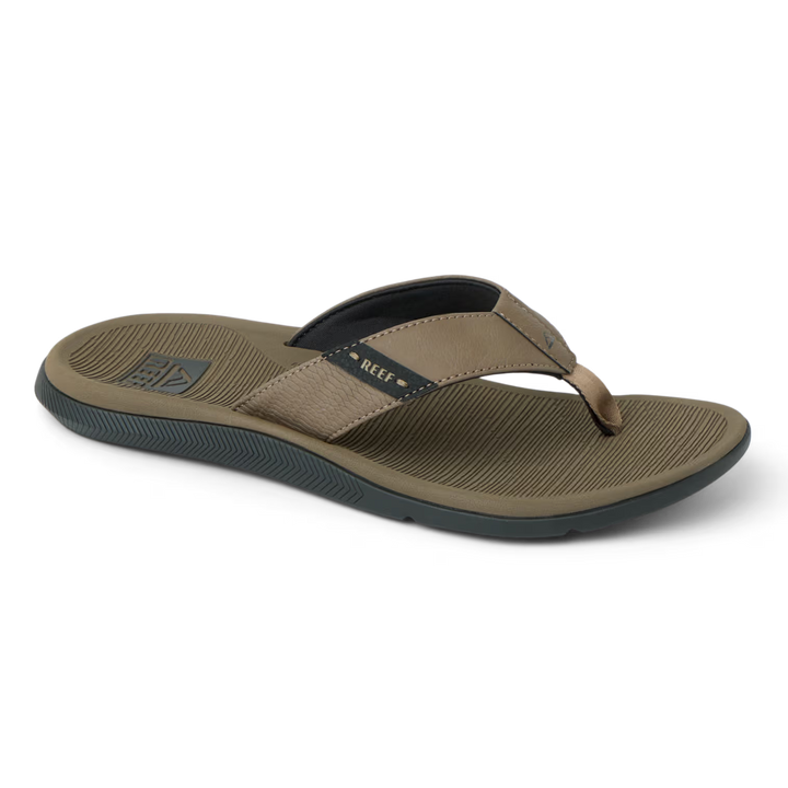 Reef Mens Santa Ana Sandal Tobacco Black Primary Product View
