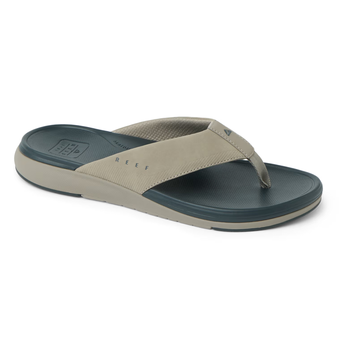 Reef Mens Cushion Norte Sandal Dark Grey Tan Primary Product View