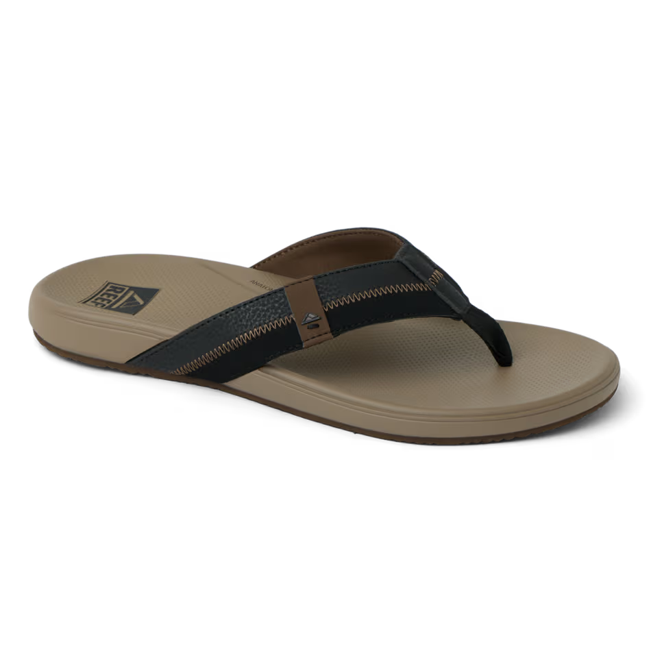Reef Mens Cushion Phantom 2.0 Sandal Tan Black Tan Primary Product View