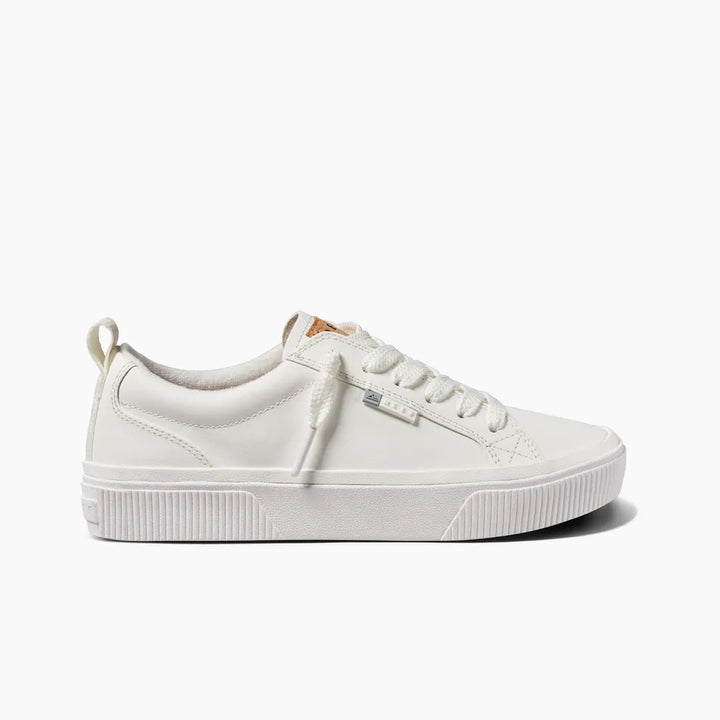 Reef Women's Lay Day Dawn Shoes - White Leather 2