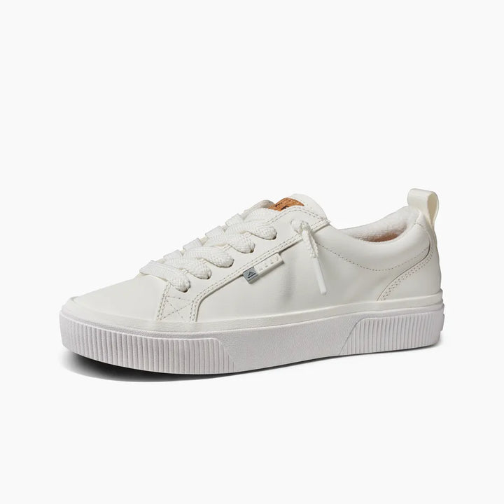 Reef Women's Lay Day Dawn Shoes - White Leather 3