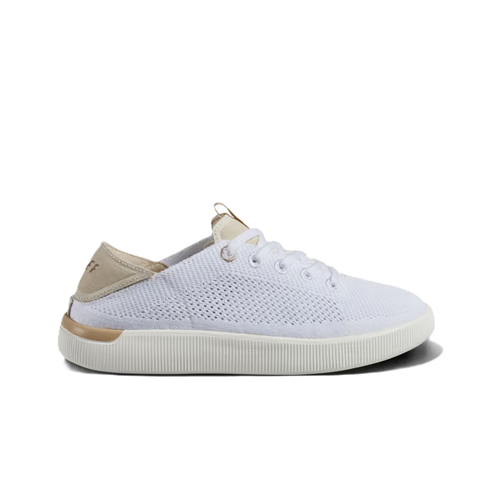 Reef Womens Neptune Shoe White Vintage Top View