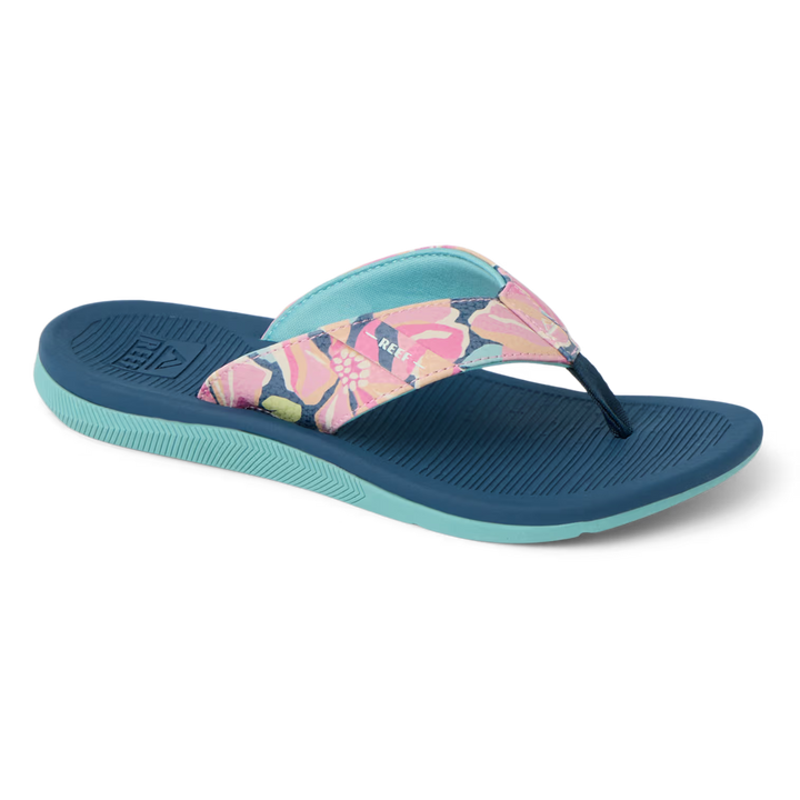 Reef Girls Santa Ana Kids Sandal Navy Aqua Multi Primary Product View