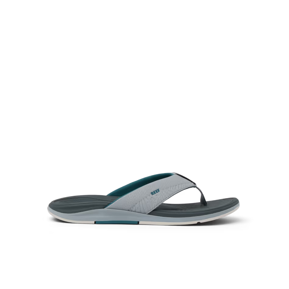 Reef Mens Offshore Sandal Light Grey Grey Side Profile