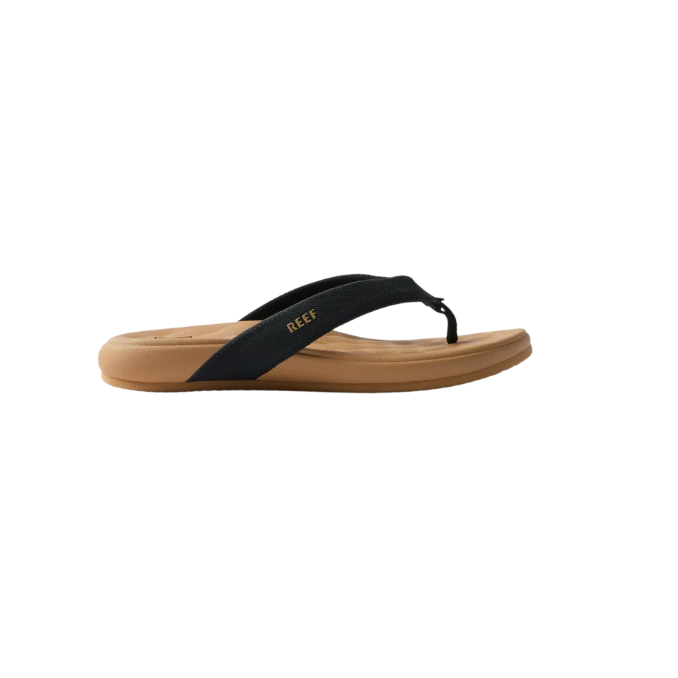 Reef Women's Cushion Melody Sandals - Black/Tan 1