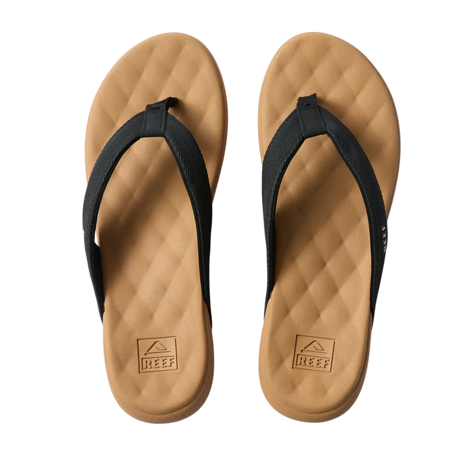 Reef Women's Cushion Melody Sandals - Black/Tan 3