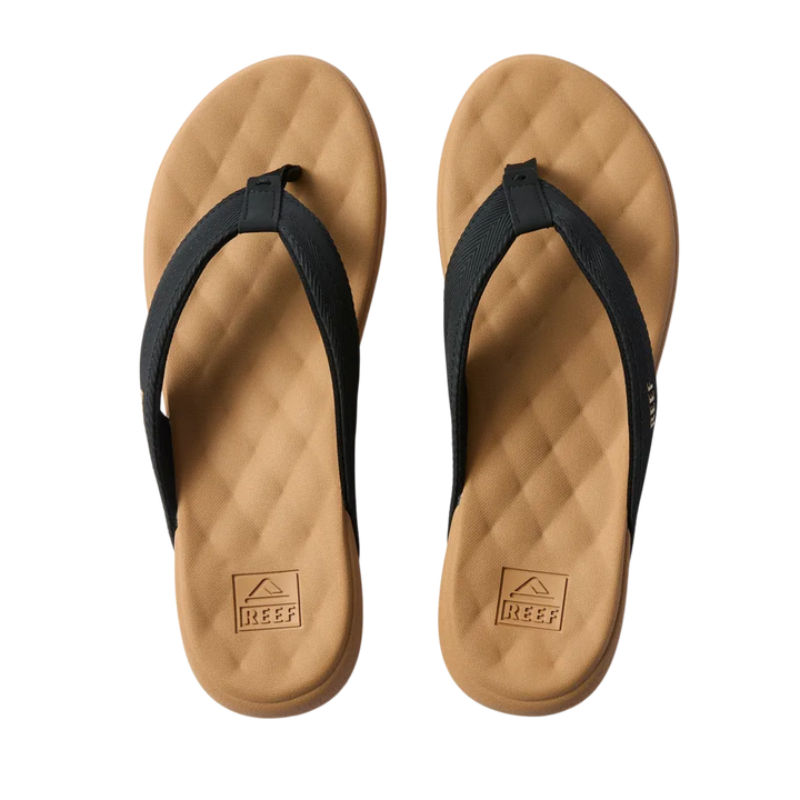 Reef Women's Cushion Melody Sandals - Black/Tan 3