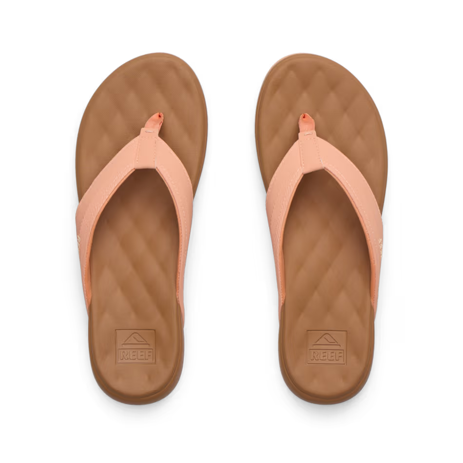 Reef Womens Cushion Melody Sandal Canyon Sunset Lion Lifestyle View