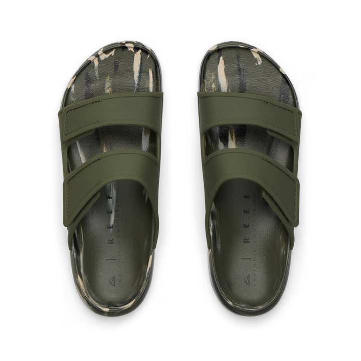 Reef Mens Oasis Adapt Sandal Camo Marble Lifestyle Angle