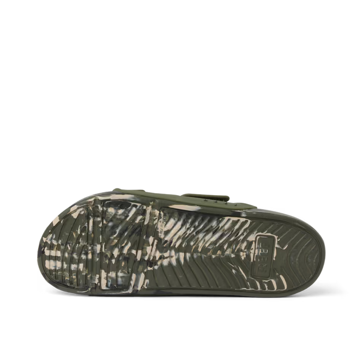 Reef Mens Oasis Adapt Sandal Camo Marble Outsole View