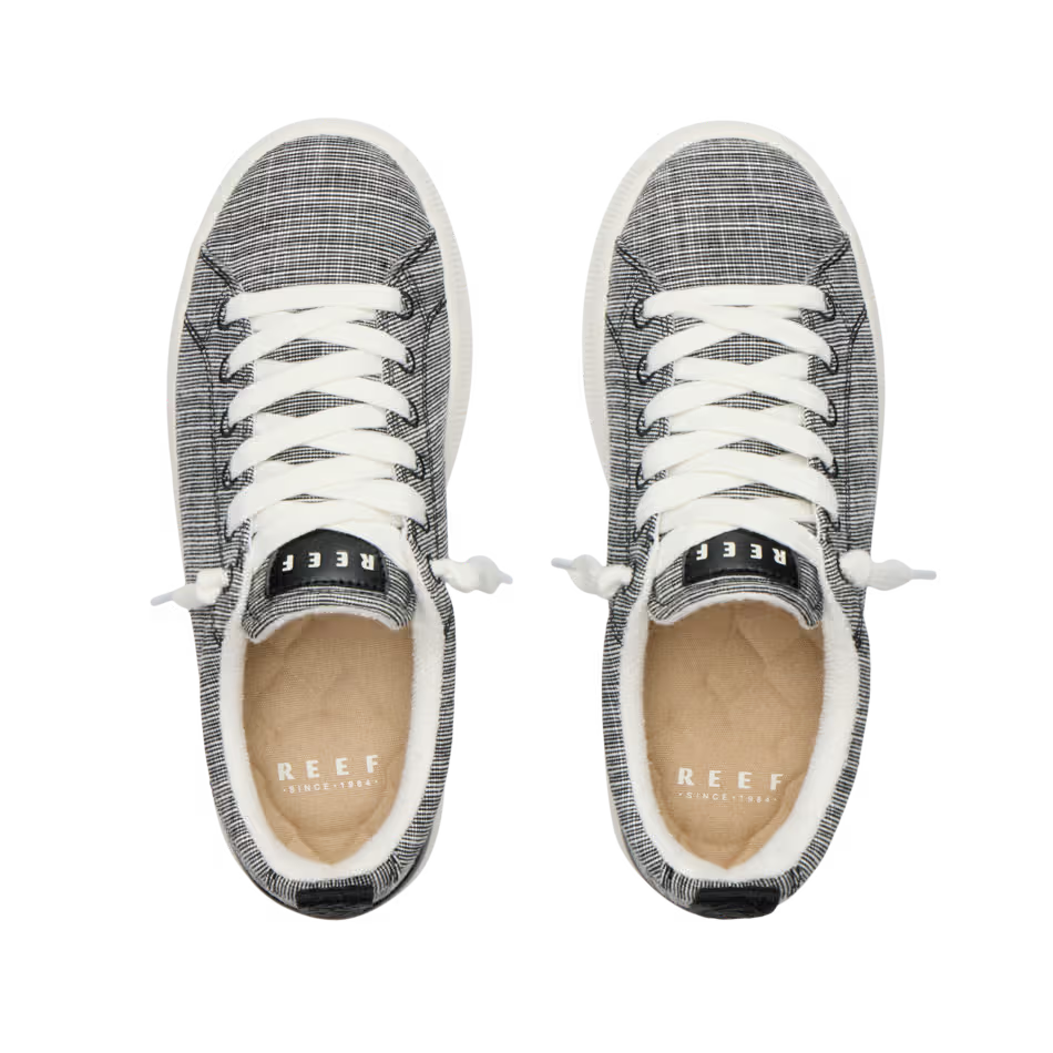 Reef Womens Neptune Alana Shoe Black Textile Lifestyle View