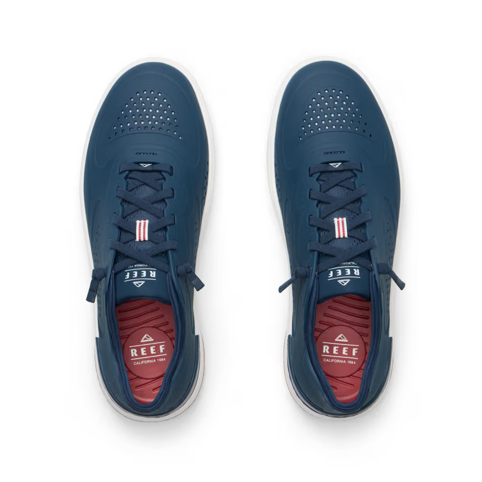 Reef Mens Shoreline Del Mar H2O Shoe Navy Gum Outsole View