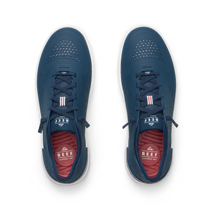 Reef Mens Shoreline Del Mar H2O Shoe Navy Gum Outsole View