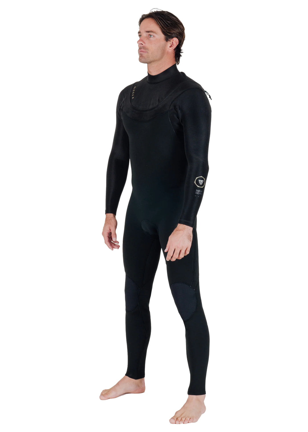 Vissla Men's New Seas 4-3 U-Zip Wetsuit - Black 2 1