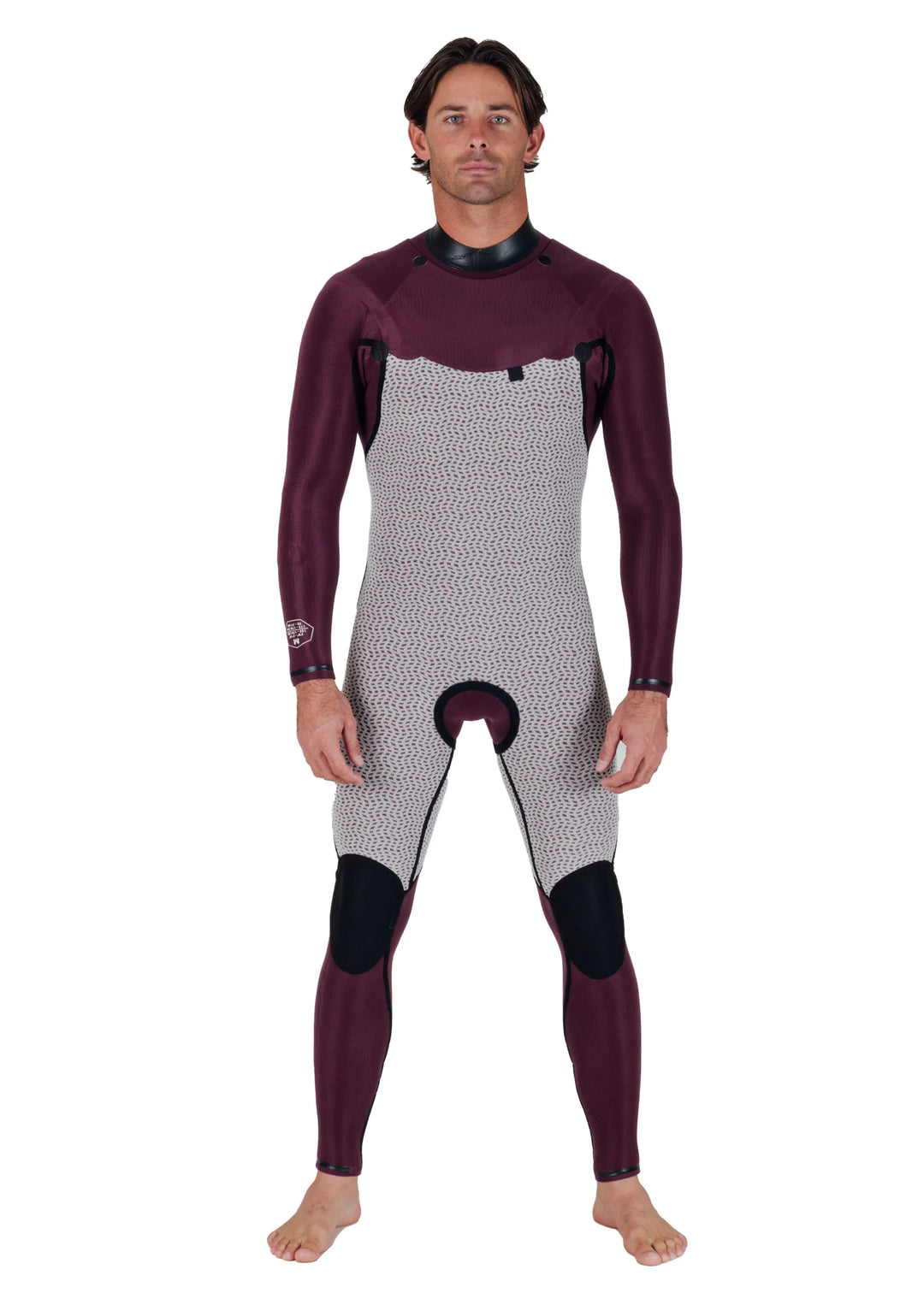Vissla Men's New Seas 4-3 U-Zip Wetsuit - Black 2 6