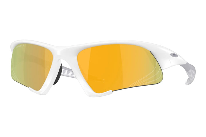 Oakley Suture Jacket sunglasses, Matte White frame with Prizm 24K Polarized lenses - side view