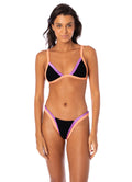 Maaji Women’s Noir Black Trinity Bikini Bottom FINAL SALE