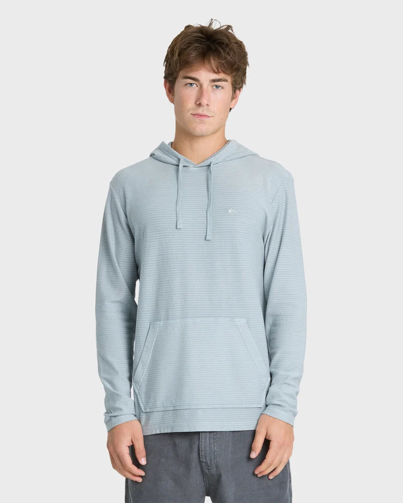 Quiksilver Men's Alamitos Long Sleeve Pullover Hoodie - Quarry