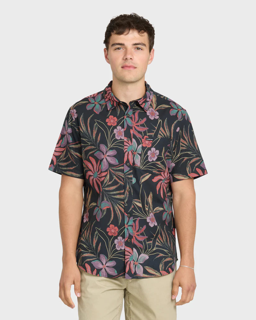 Quiksilver Men's Pearlridge Classic Woven Shirt - Total Eclipse