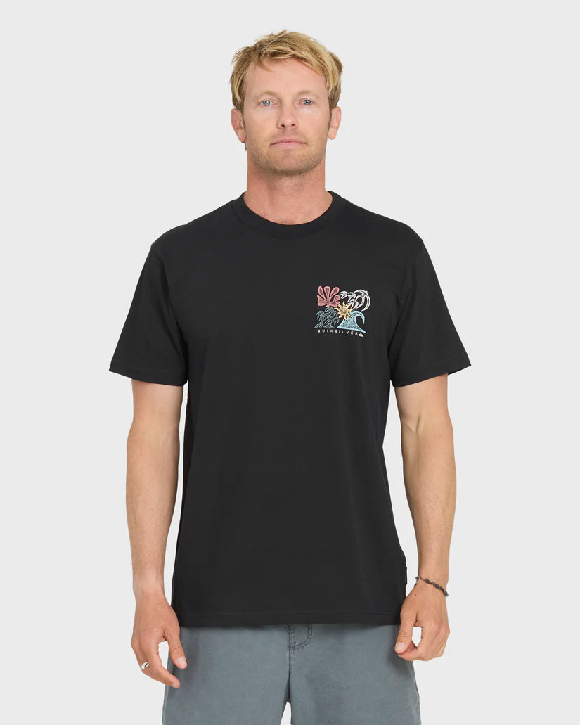 Quiksilver Men's Collage Classic Knit Tee - Black
