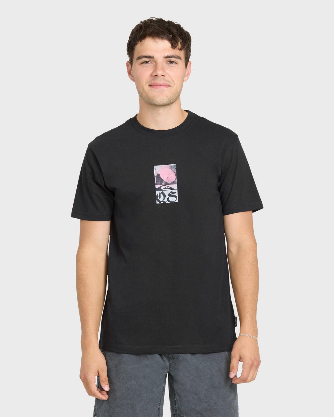 Quiksilver Men's Gothic Flowers Tee - Black 