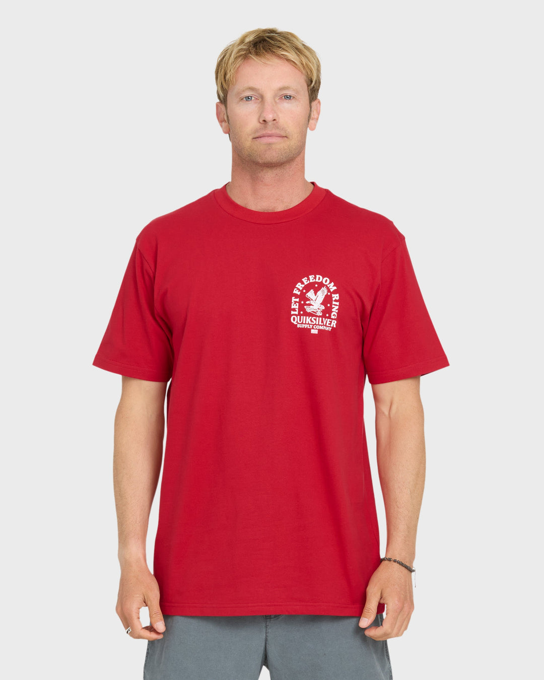 Quiksilver Men's Freedom Ring Tee - Salsa 