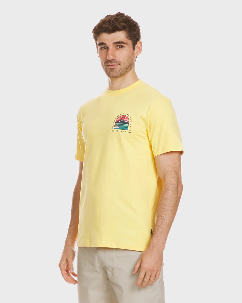 Quiksilver Men's Multi Terrain Tee - Golden Haze 2