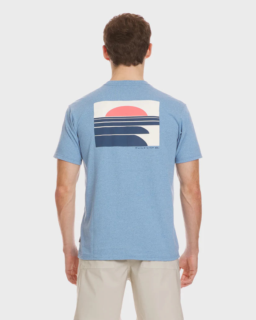 Quiksilver Men's Incoming Mod Tee - Niagra Heather 1