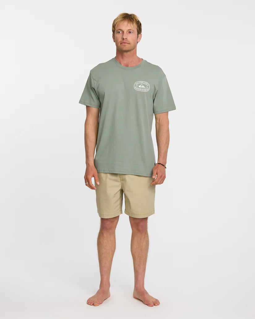 Quiksilver Men's Western Lock TShirt - Herb 