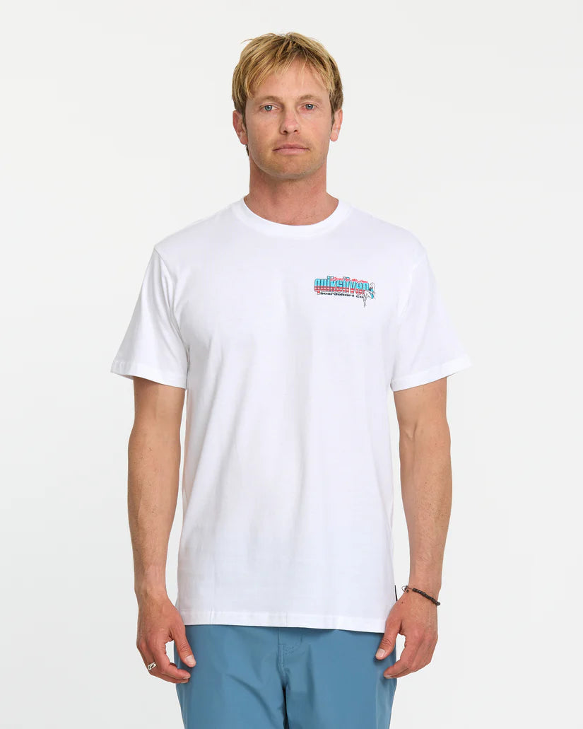 Quiksilver Men's Freedom Pin Up Graphic Tee - White 