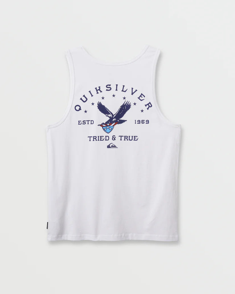 Quiksilver Men's Eagle USA Tank Top - White 5