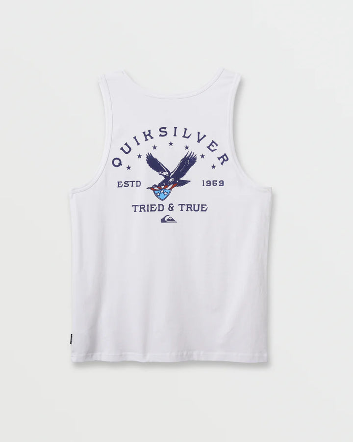 Quiksilver Men's Eagle USA Tank Top - White 5