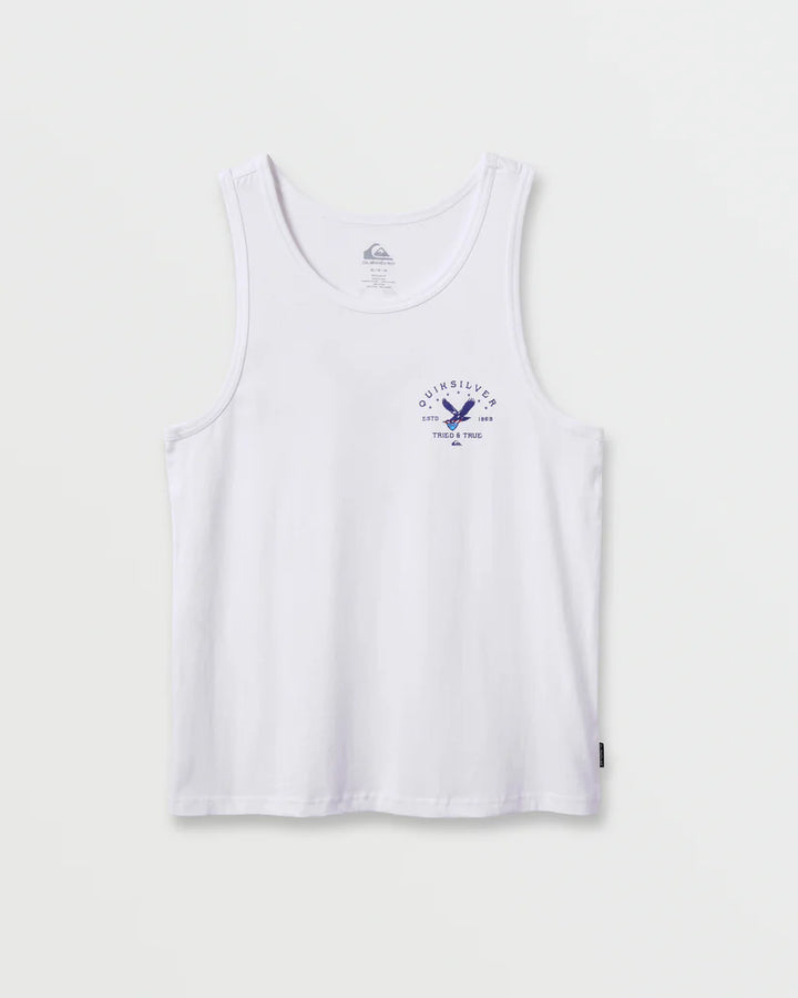 Quiksilver Men's Eagle USA Tank Top - White 6