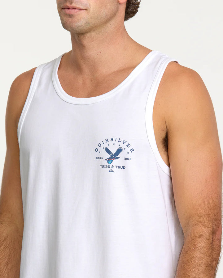 Quiksilver Men's Eagle USA Tank Top - White 4